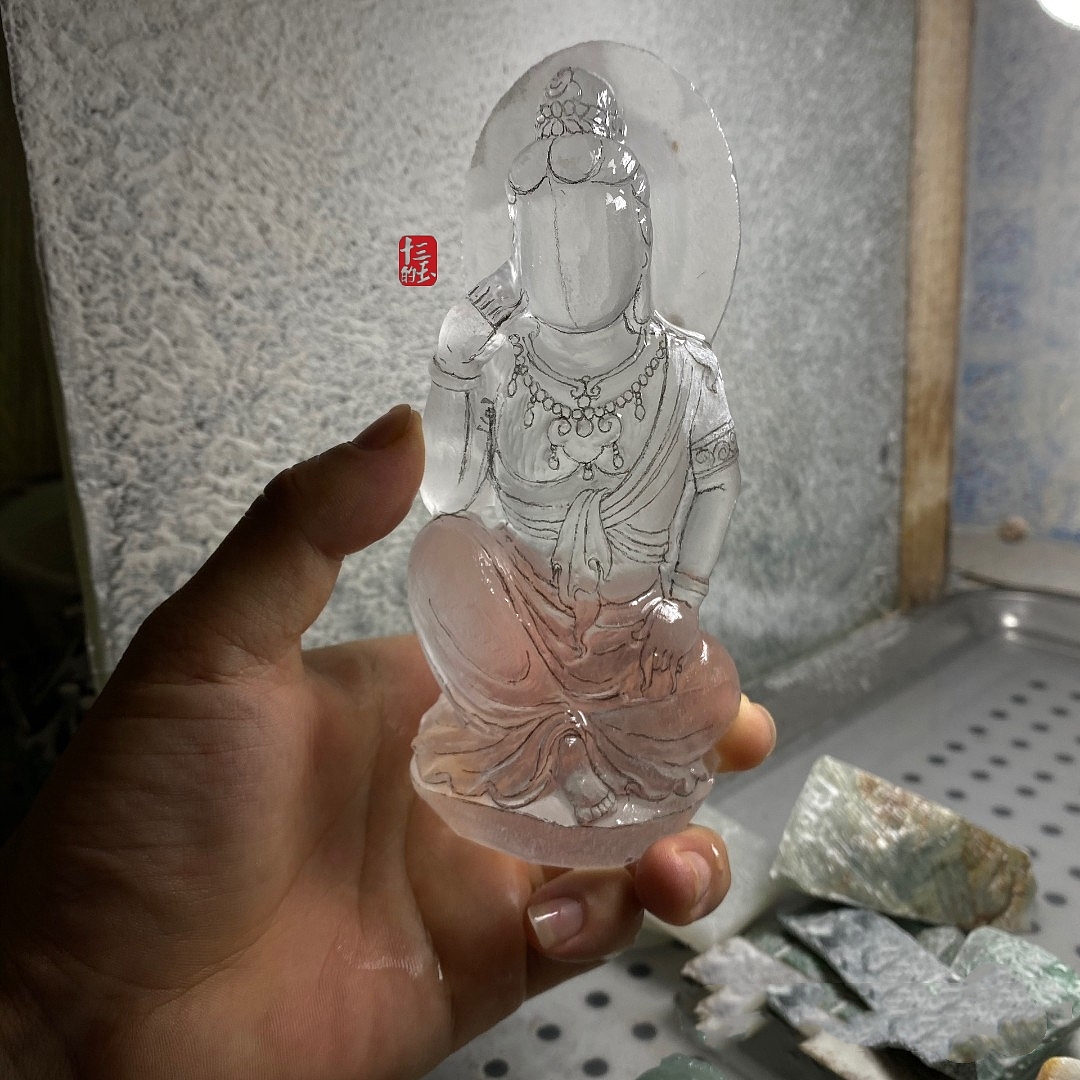 水晶·思维·菩萨造像