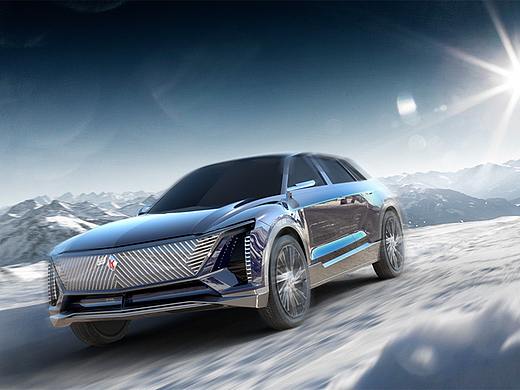 Cadillac Lyriq Concept学员作品展示（海耀设计分享）（个人主页-ZNDk2NDkzMTY=） - 交通工具 - 站酷设计师saltwaterroom1原创素材 - 站酷ZCOOL