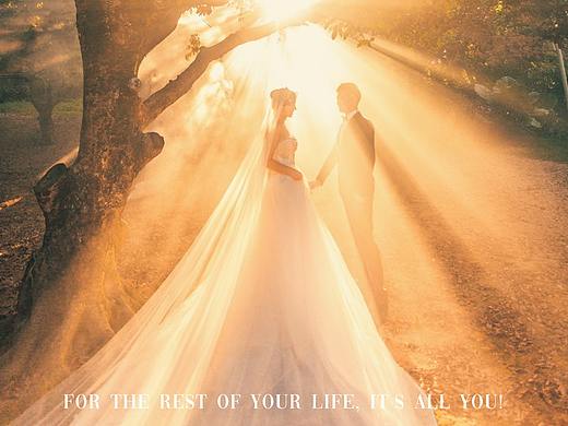 一张逆光森系婚纱照调修教程