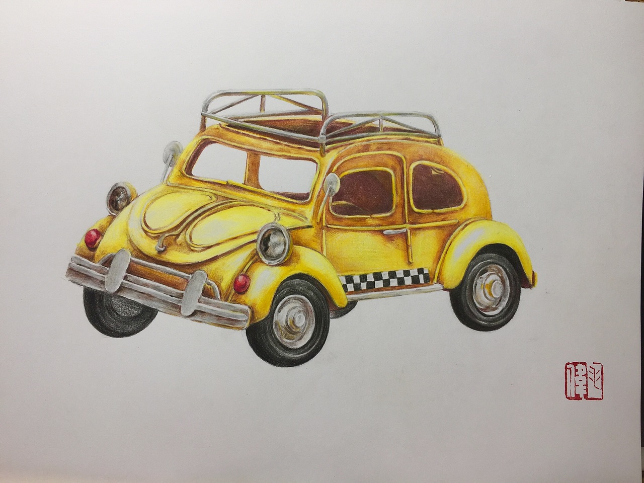 彩铅玩具小汽车