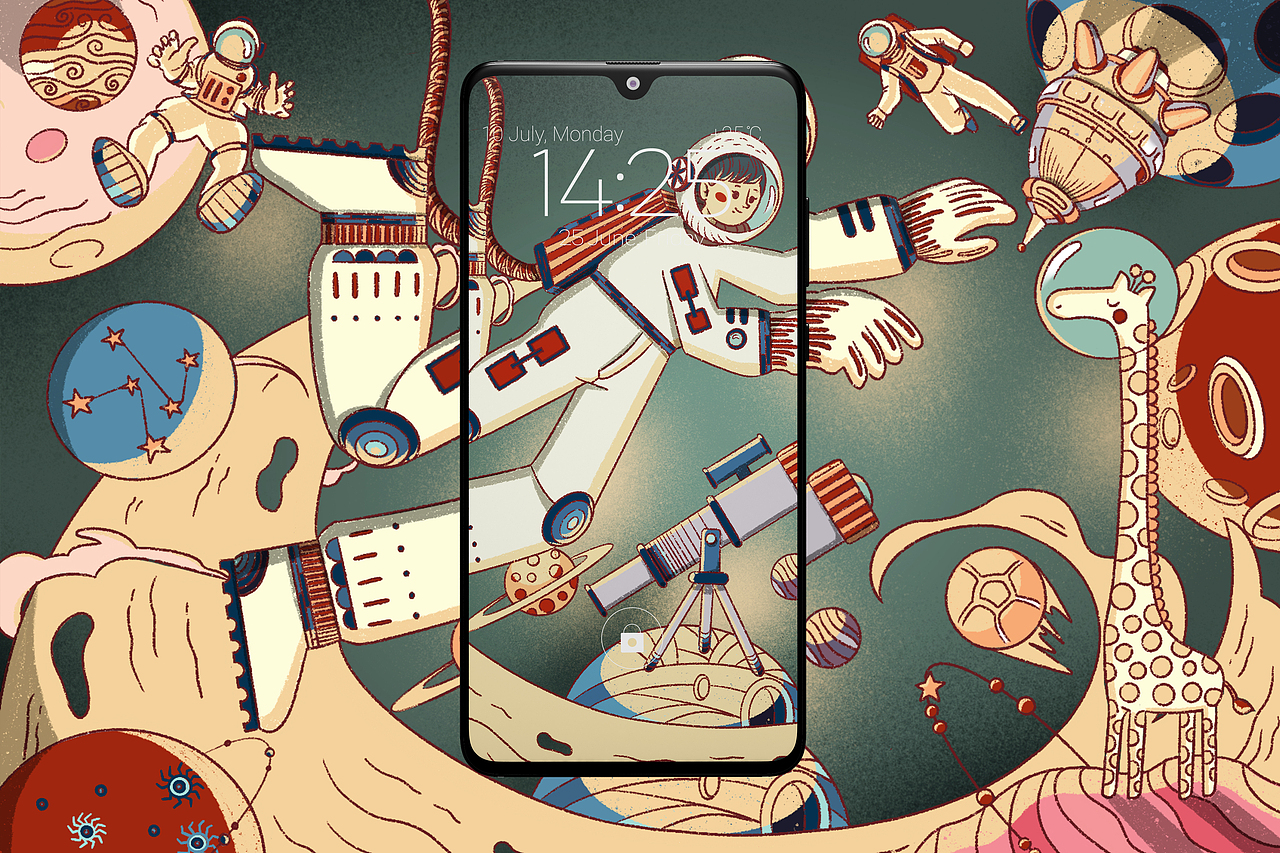 oppo乐划锁屏夏季壁纸系列