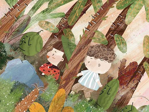 《裙衫儿茜》（个人主页-ZMzY3MzgxODA=） - 儿童插画 - 站酷设计师暴力小甜甜原创素材 - 站酷ZCOOL