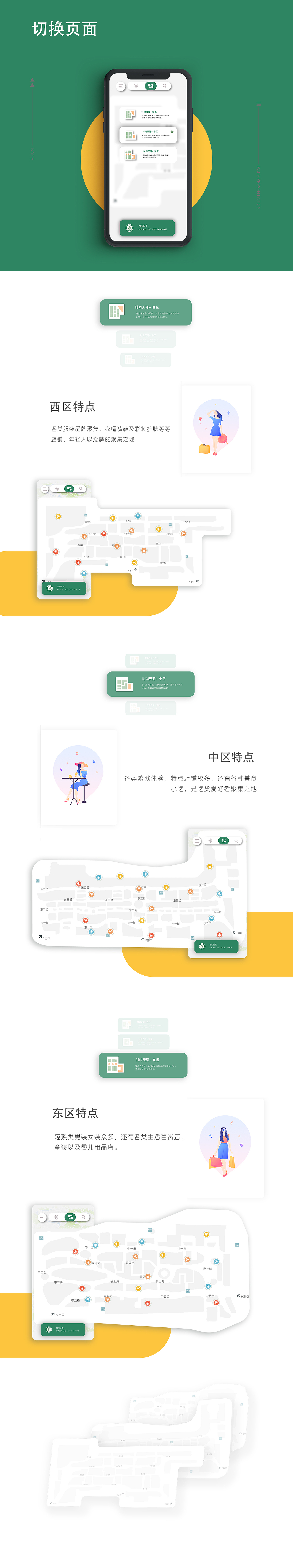《模拟导航—购物商场导览移动端界面设计》
