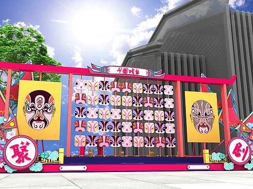 戏剧节美陈(融汇泉里小镇6周年庆)