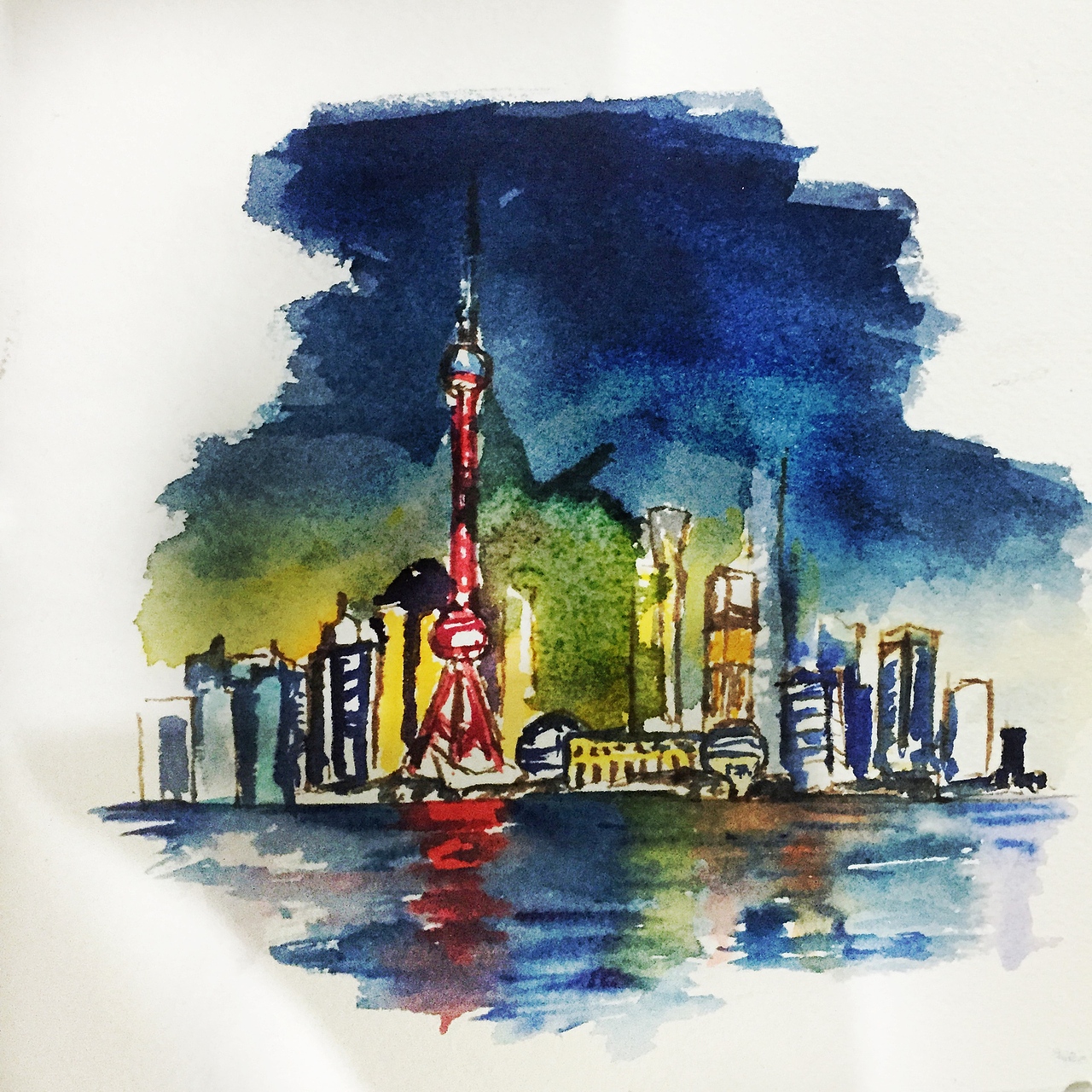 两张水彩速写（图ZNTI0NjgyMDQ=） - 创作习作 - 站酷设计师KakiTan原创素材 - 站酷ZCOOL