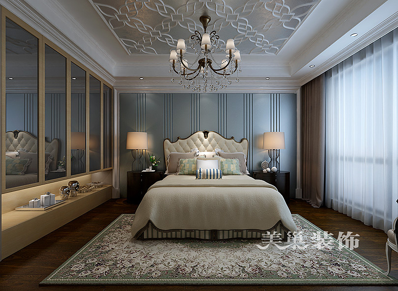 美式卧室收纳柜衣柜