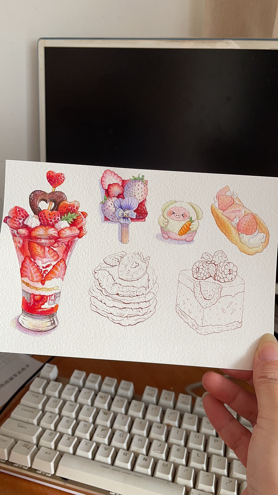 水彩甜品第二波