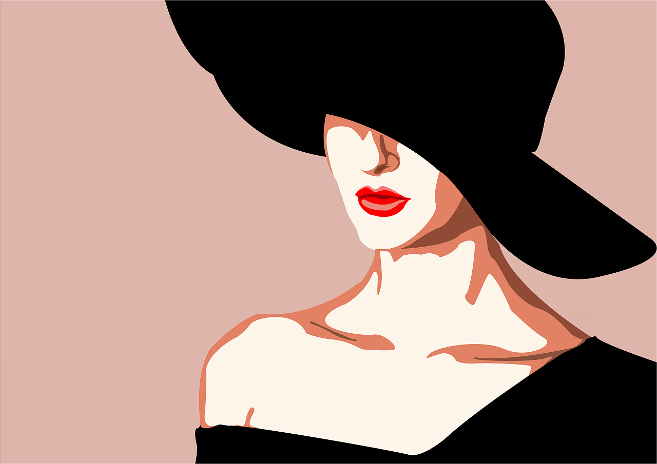 外国优雅女性人像|插画|创作习作|浩然工坊 - 临摹作品 - 站酷 (zcool