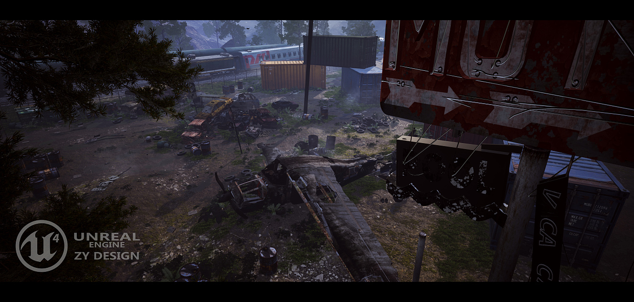 ZY-DESIGN UE4场景# Abandoned Land（图ZMTA2MTc5MTcy） - 场景 - 站酷设计师TendernessHy原创素材 - 站酷ZCOOL