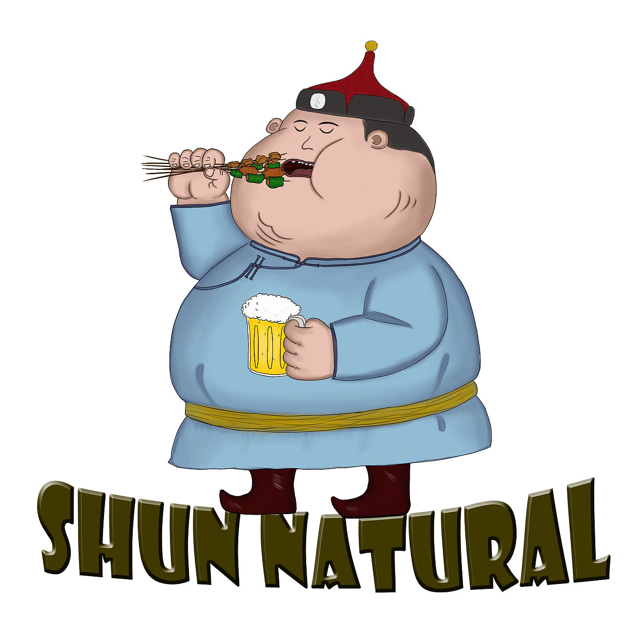 天天大吃大喝缘分到了自然会瘦下来