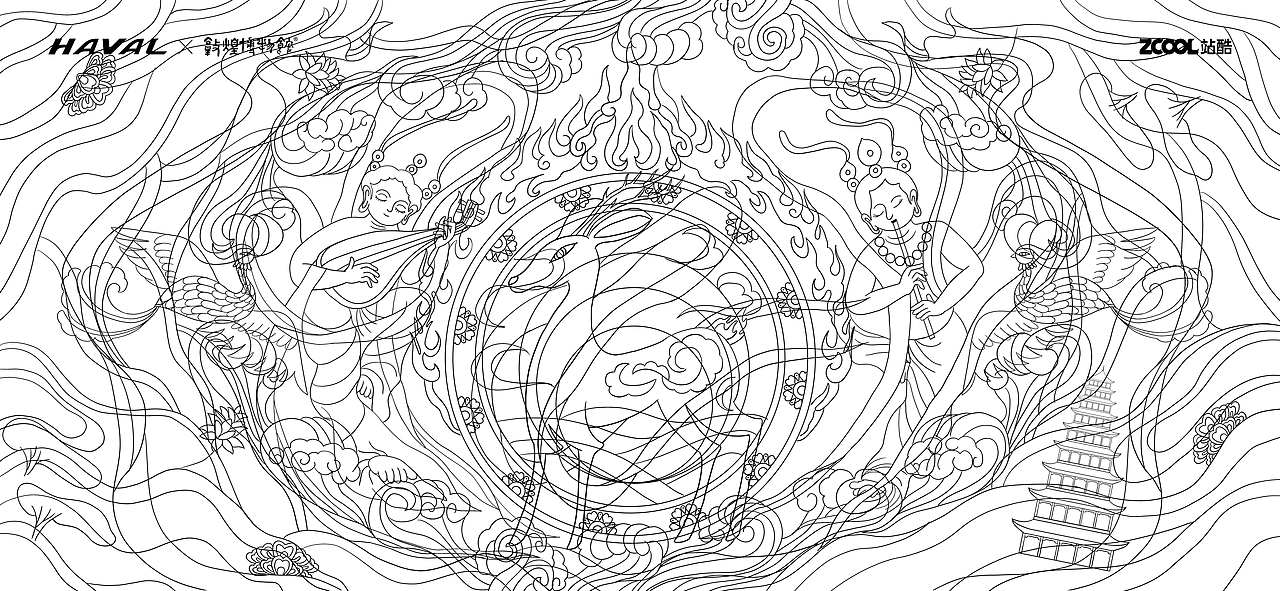 一鹿顺风（图ZMjg5MDkxMjA0） - 图案 - 站酷设计师初一qc原创素材 - 站酷ZCOOL