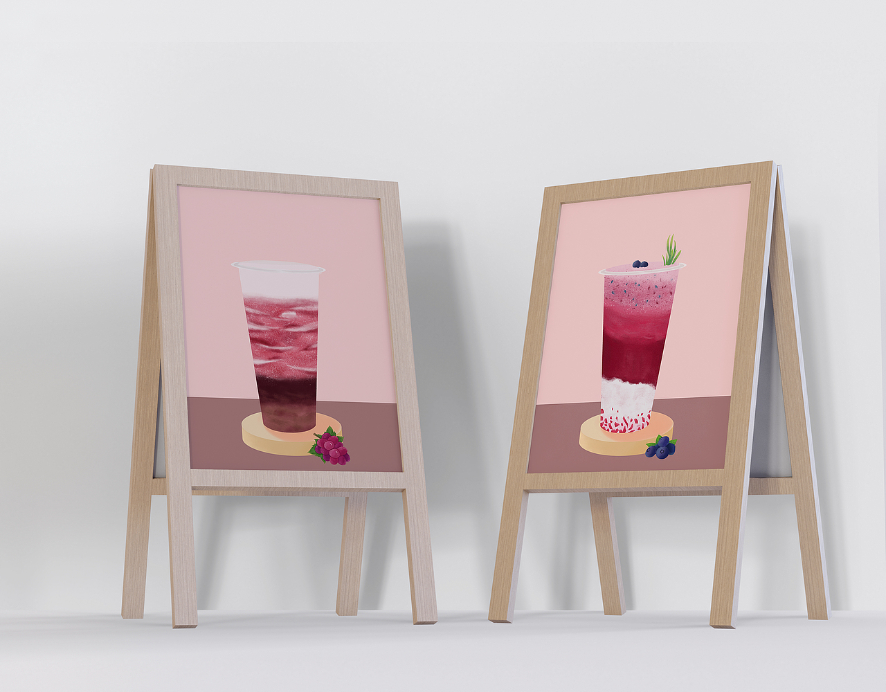 奶茶插画总结（图ZMjc4MDU4ODg4） - 商业插画 - 站酷设计师一夏插画原创素材 - 站酷ZCOOL