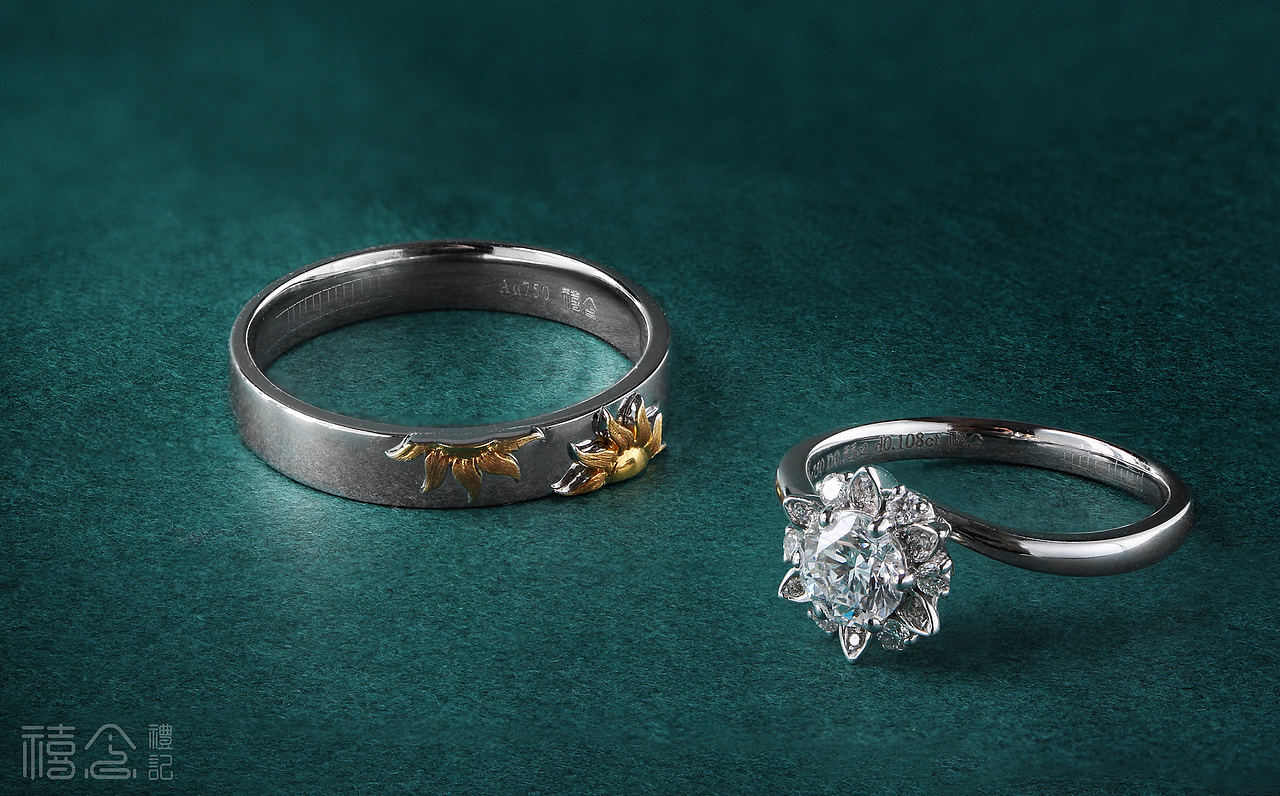 钻戒婚礼对戒