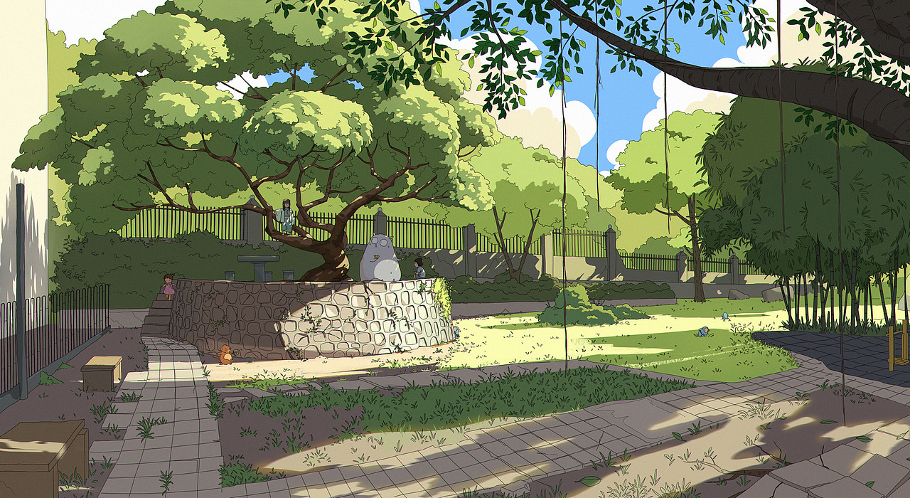 我家楼下插画合集