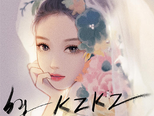 板绘仿水彩手绘插画