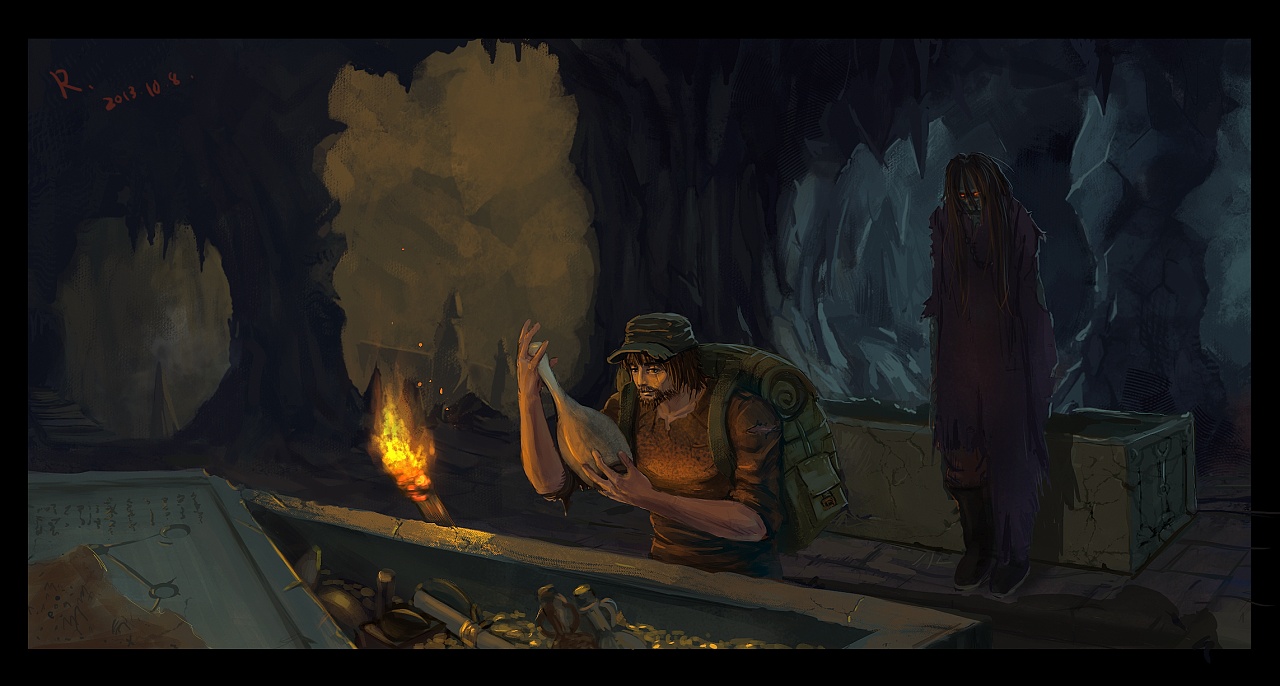 盗墓|插画|创作习作|hbyslichang67 - 原创作品 - 站酷 (zcool)