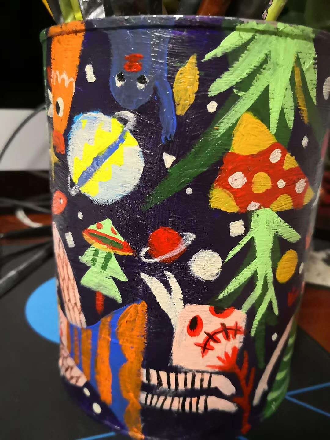 頭尾星空筆罐——兒子的奶粉罐（圖ZMTk4MjAxNTc2） - 兒童插畫 - 站酷設(shè)計師亦十八L原創(chuàng)素材 - 站酷ZCOOL