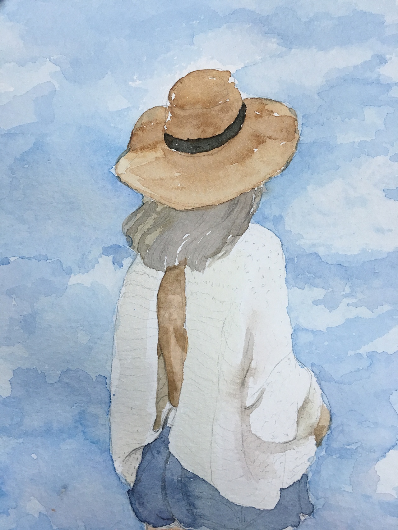 水彩人物插画练习