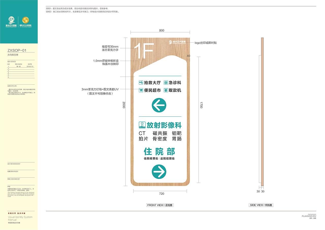 医院导视标识设计