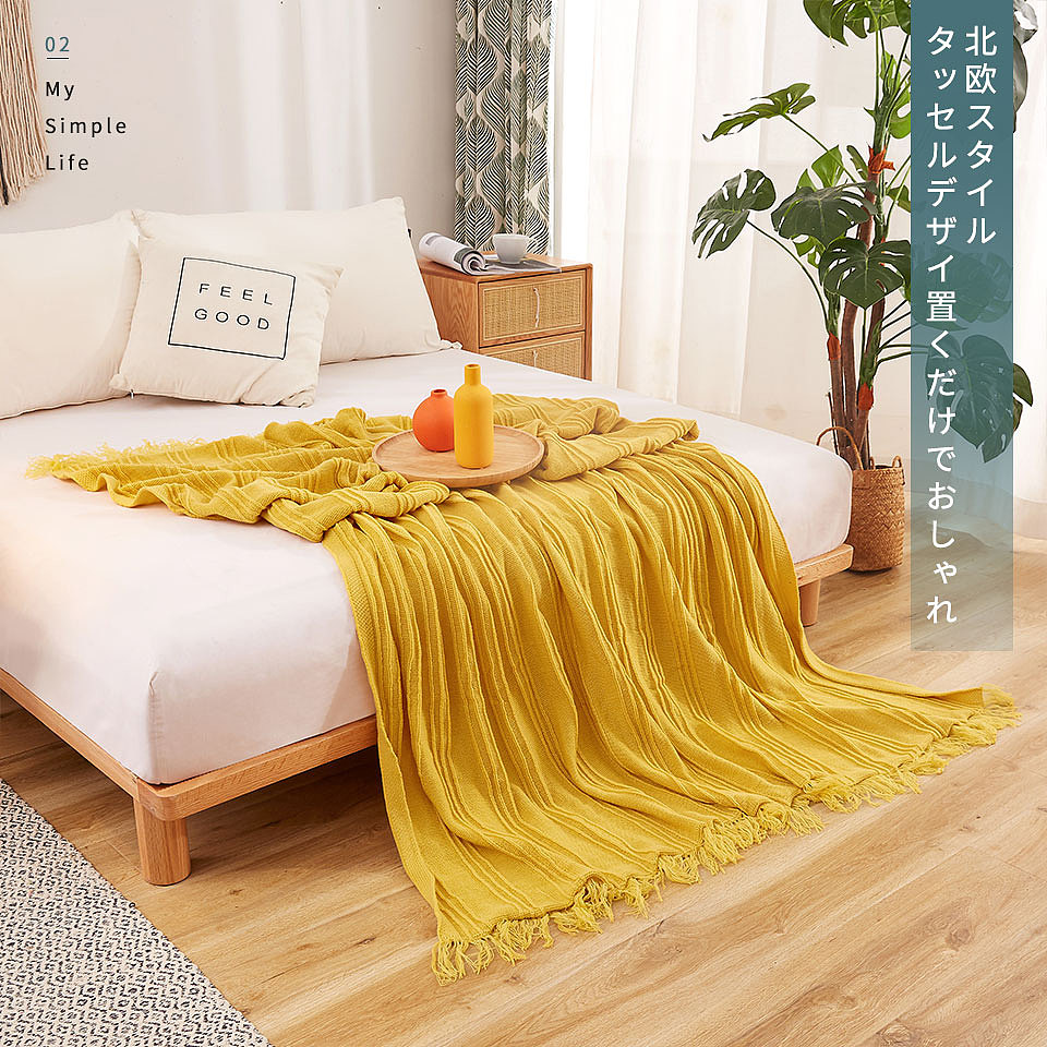 日本腈纶直条毛毯