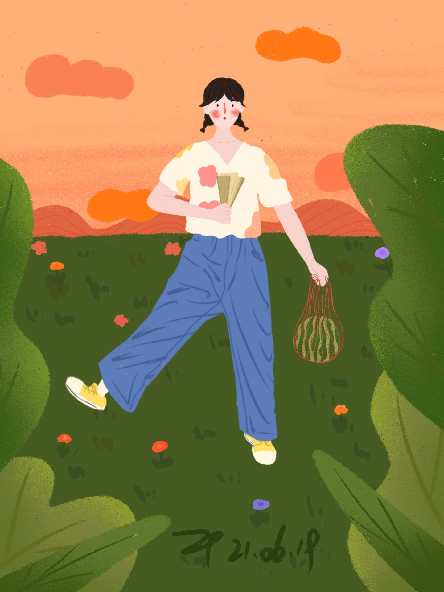 小清新 人物 场景