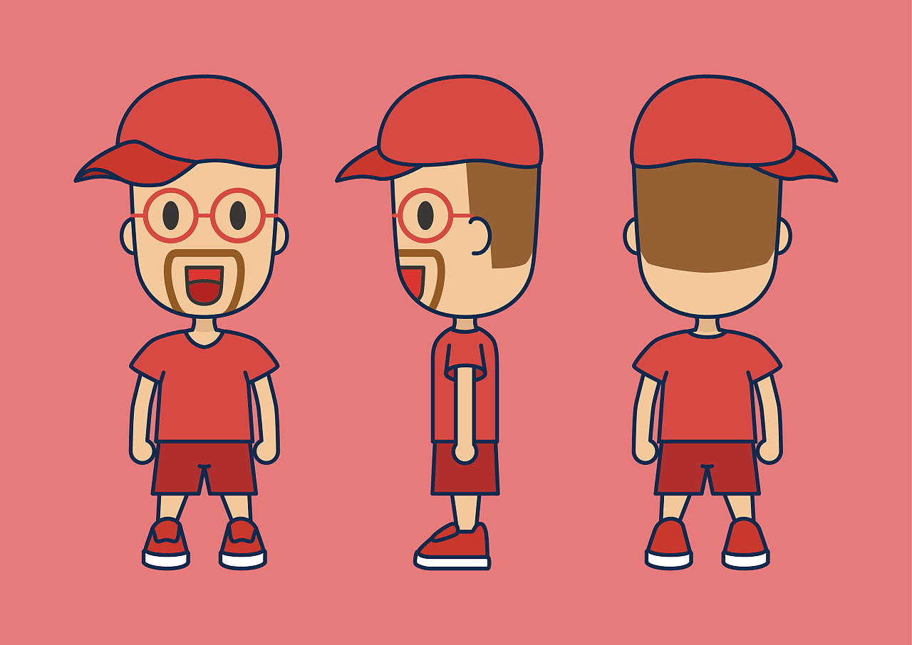 几个参赛的卡通形象设计