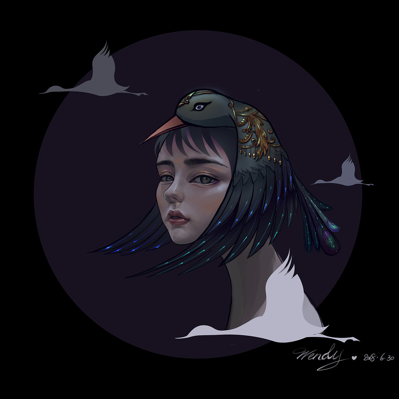 黑妹|插画|创作习作|王温蒂_原创作品-站酷zcool