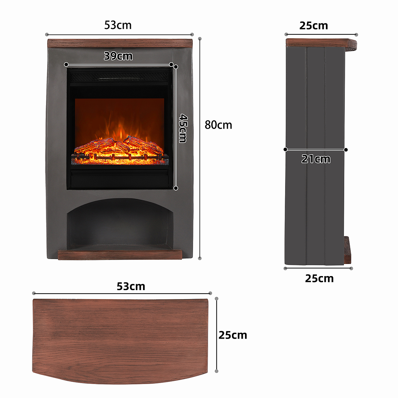 sekey冬季壁炉亚马逊主图a+