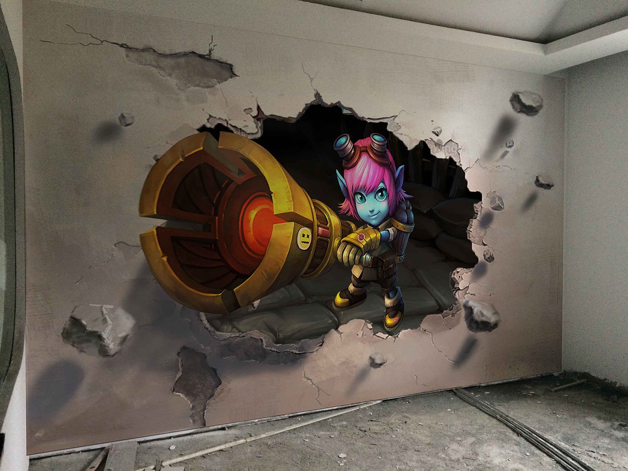 室内3d立体墙绘