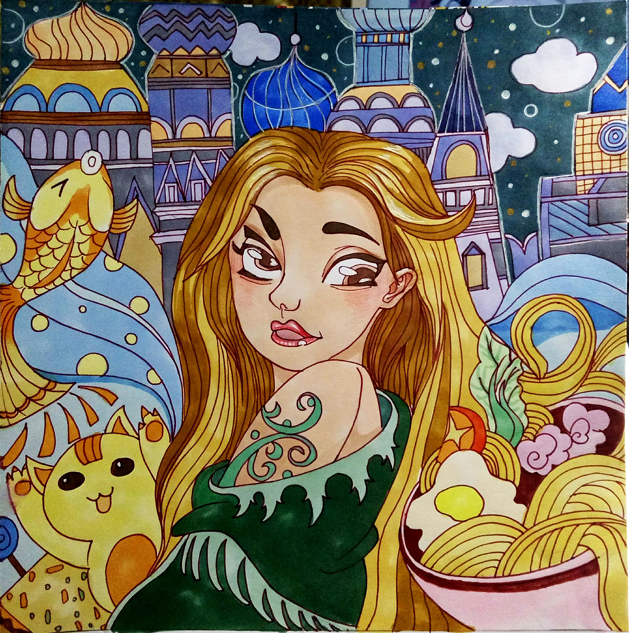 黑白➕彩色装饰画