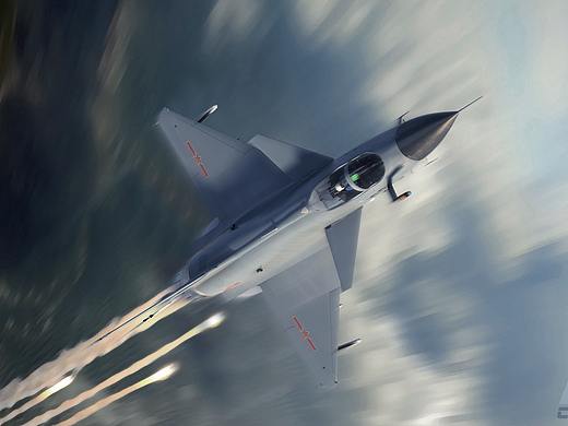 歼十战斗机（个人主页-ZNDk2NzQwOTY=） - 机械/交通 - 站酷设计师CGblue原创素材 - 站酷ZCOOL