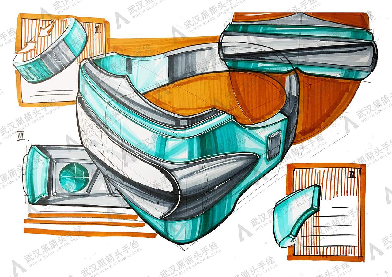 工业设计考研手绘版面