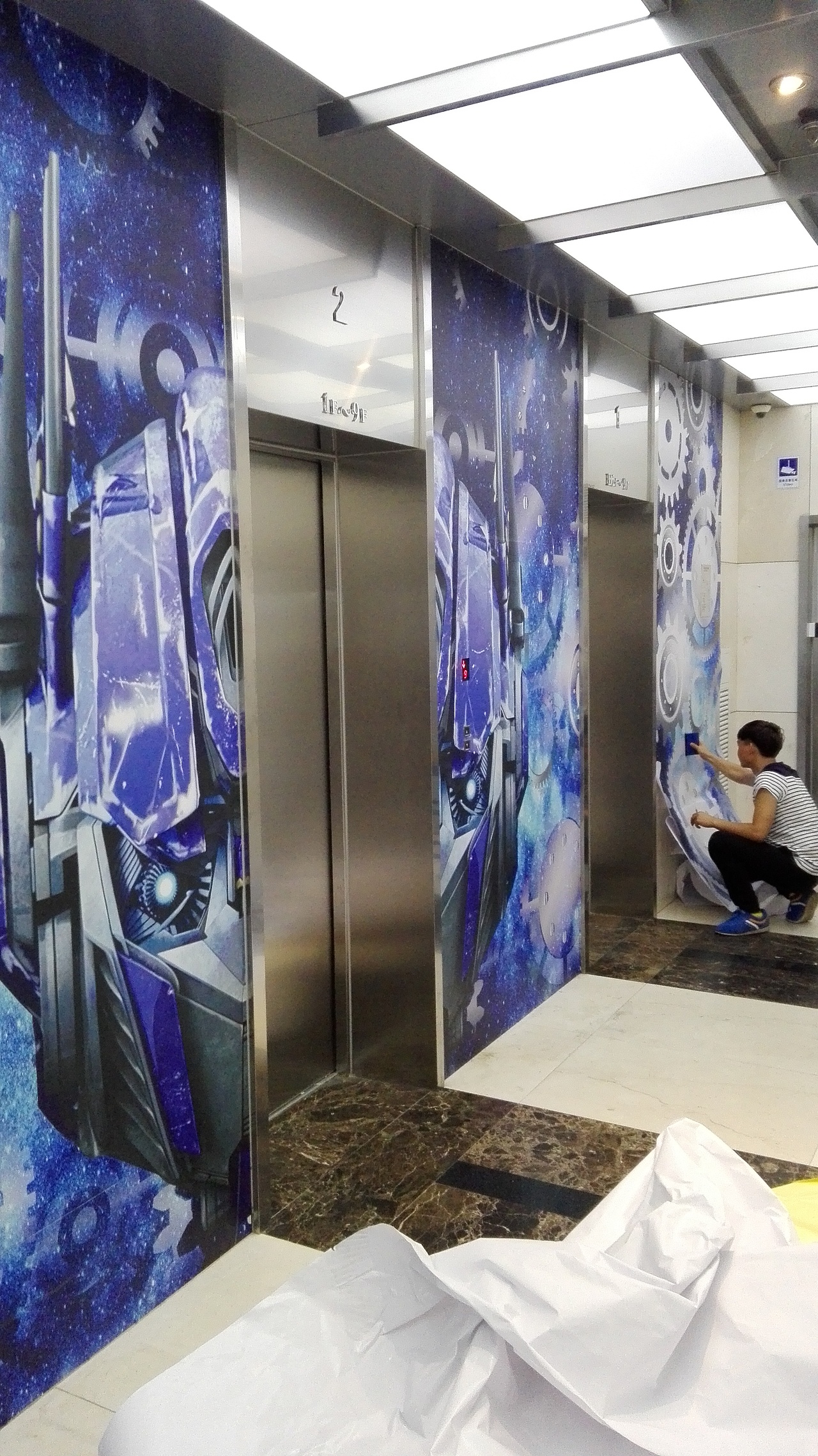 北京3d立体画高清喷绘作品现场