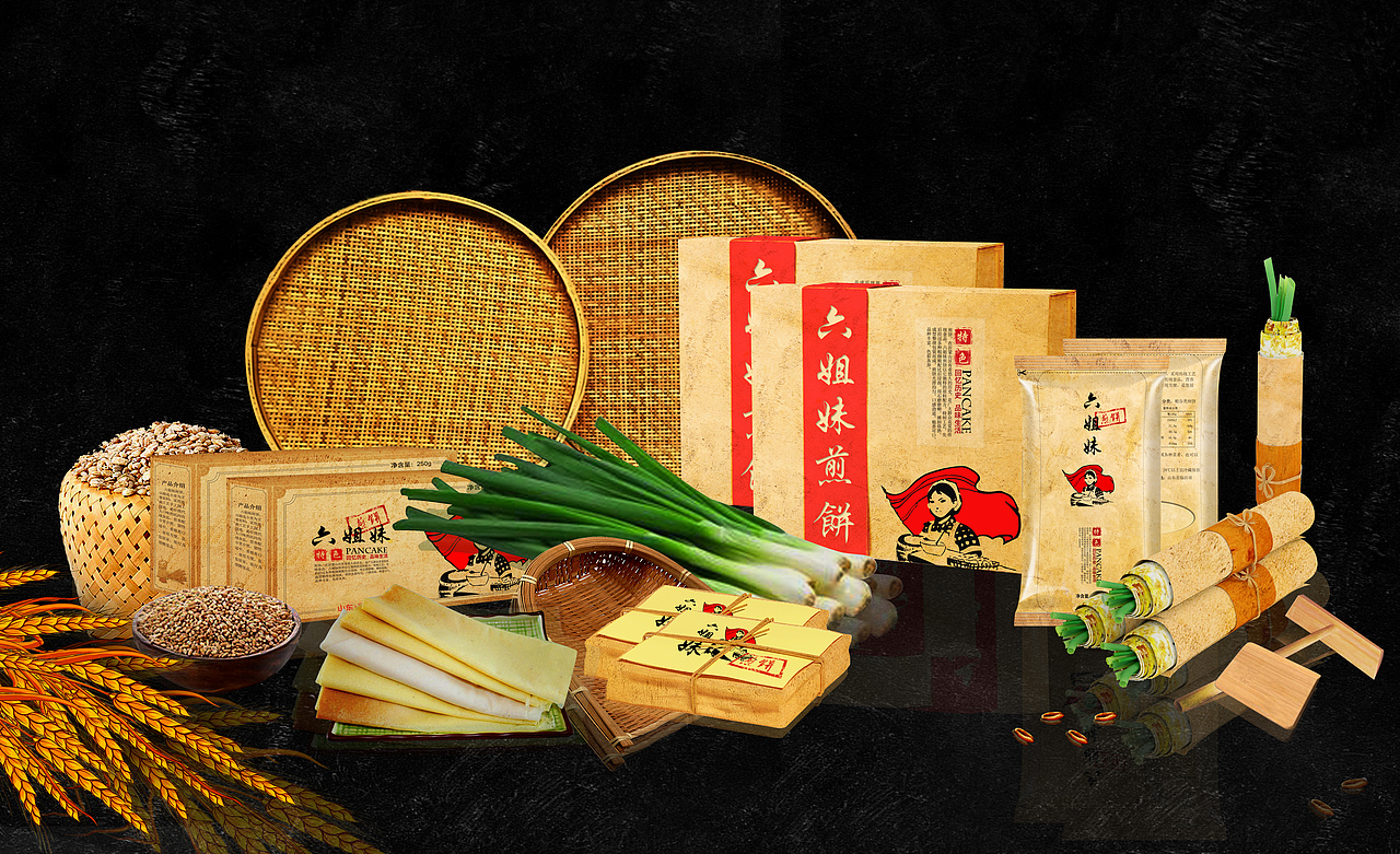 沂蒙六姐妹包装设计（图ZMzcwODA4NDQ=） - 包装 - 站酷设计师我才九岁原创素材 - 站酷ZCOOL