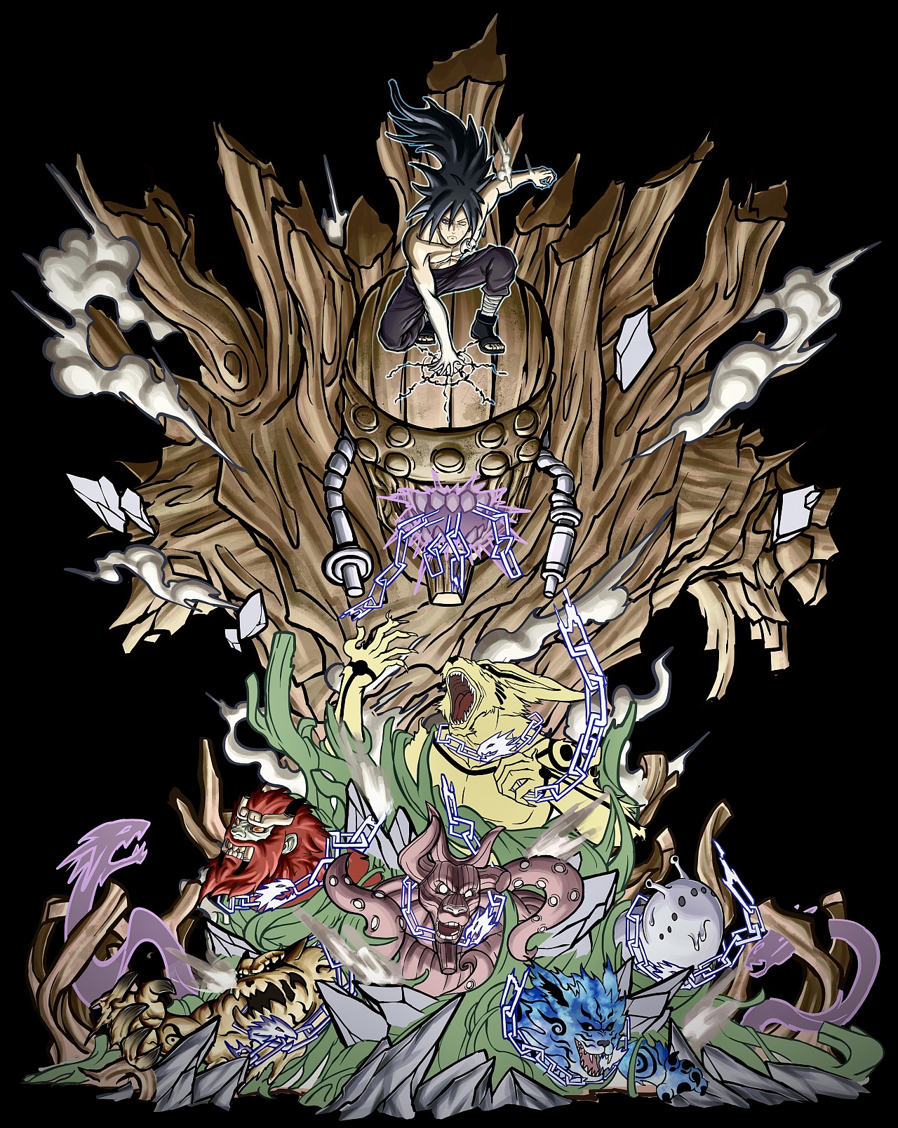 火影忍者gk雕像 轮回天生 宇智波斑