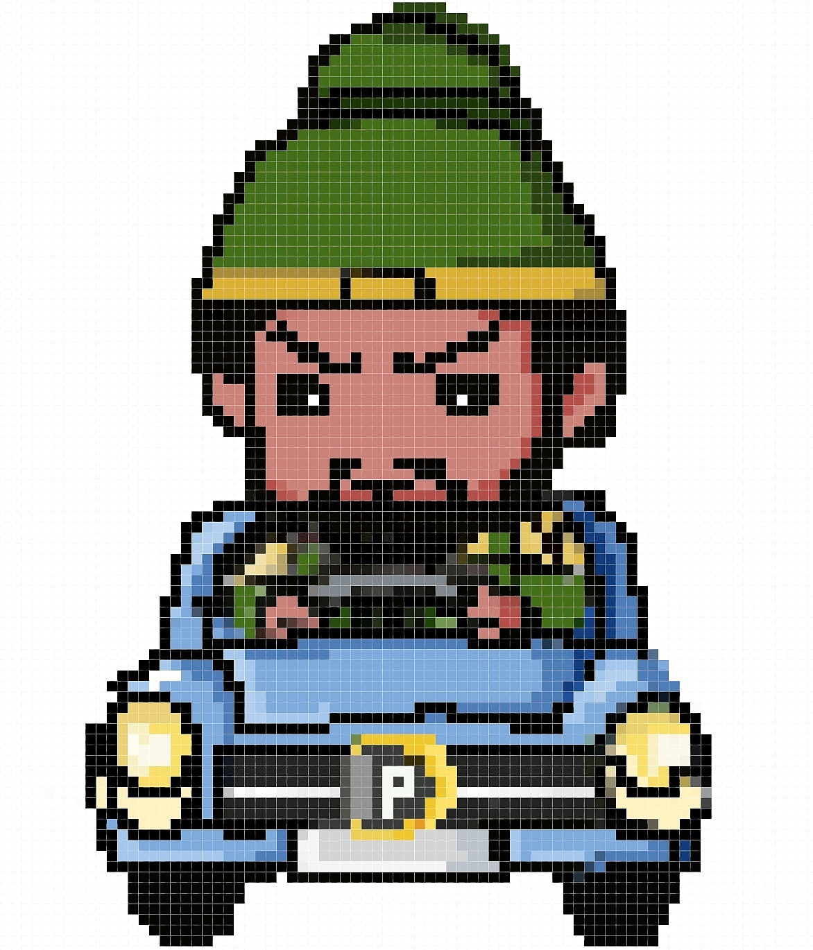 q版三国人物形象像素