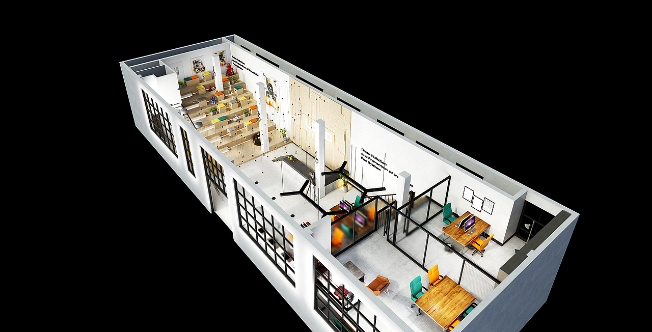 厂房办公室（图ZMTg0NjE2NjA4） - 家装设计 - 站酷设计师史椿椿原创素材 - 站酷ZCOOL