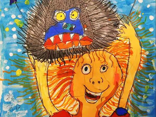 《米莉的大惊喜》儿童绘画作品