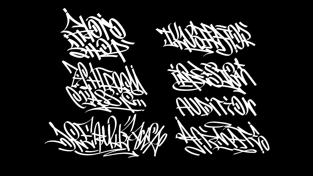 handstyle | 西文涂鸦字体练习