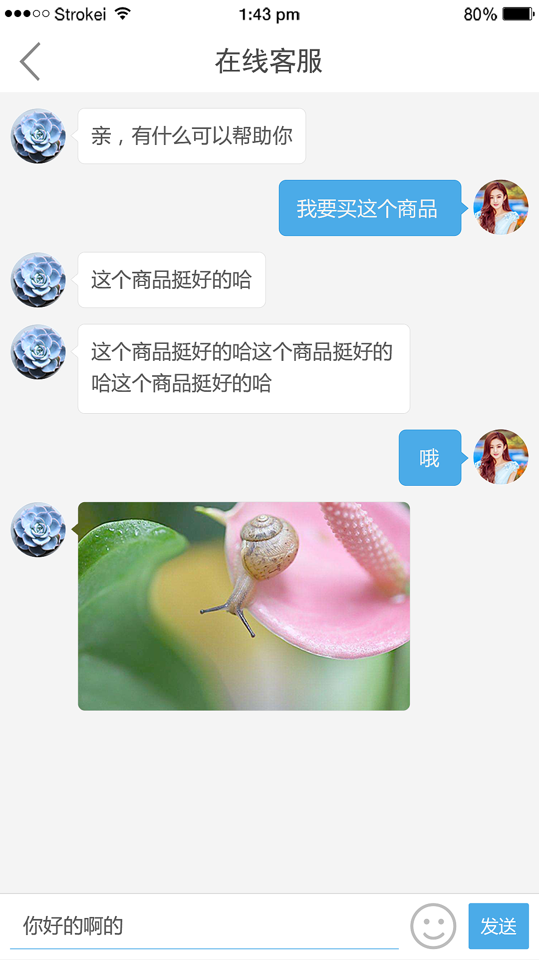 APP嵌入的网页版客服系统客户端