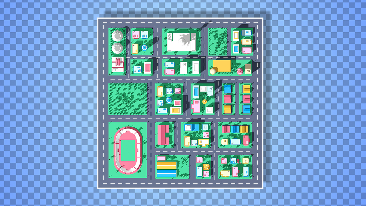 mini city（图ZNTcyNTQzODQ=） - 建筑/空间 - 站酷设计师麻利菌原创素材 - 站酷ZCOOL