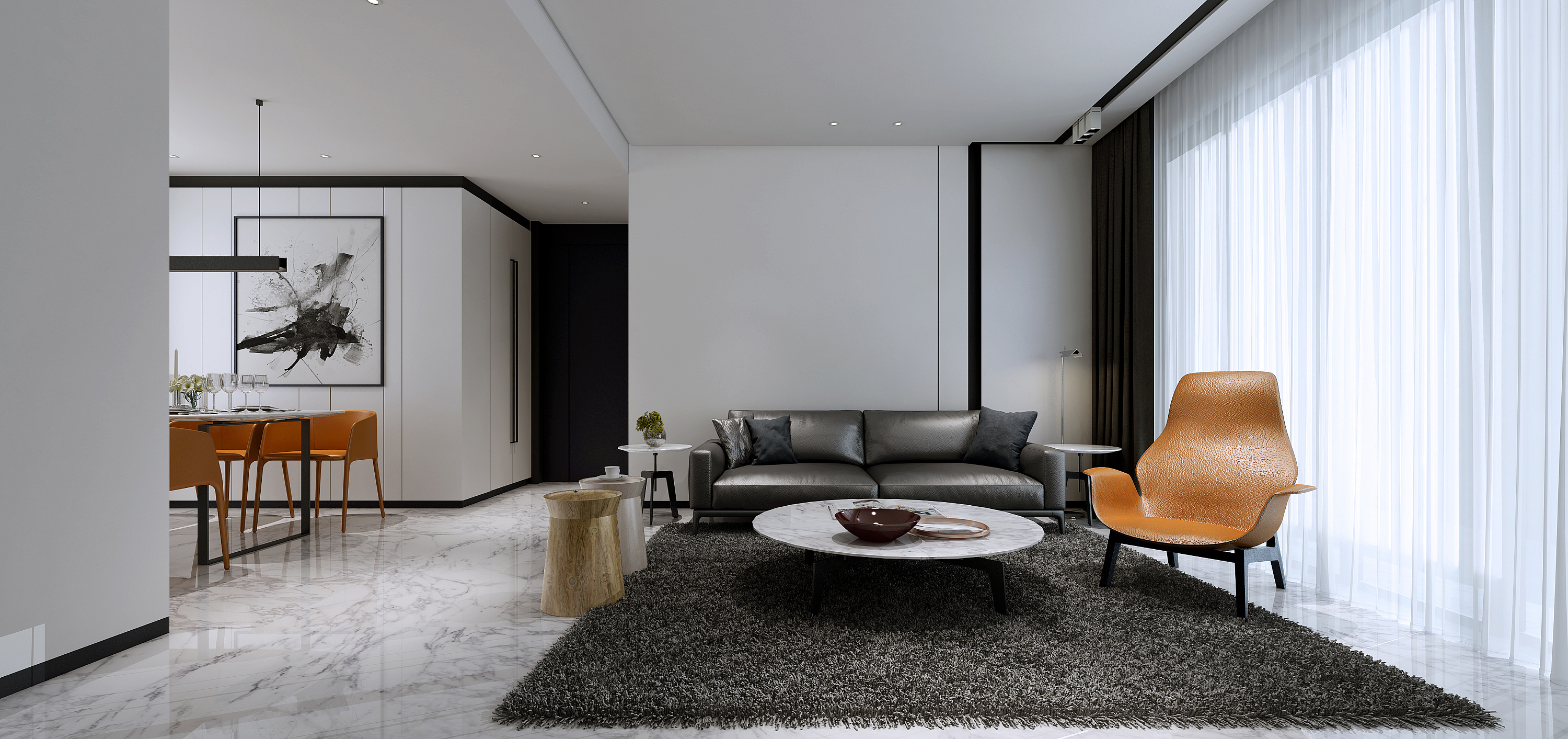 高级灰一点点暖|空间|室内设计|1997工作室 - 原创作品 - 站酷 (zcool