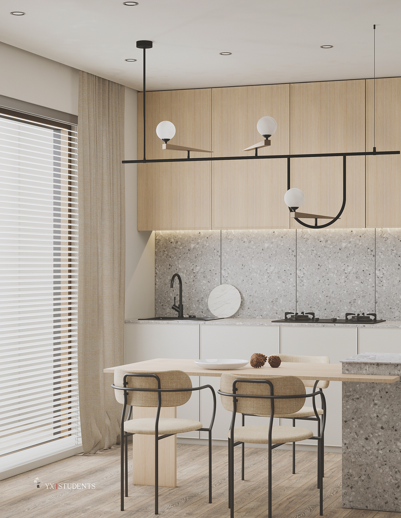 小空間公寓渲染（圖ZMjkwODAwMzAw） - 家裝設(shè)計 - 站酷設(shè)計師聽夏_原創(chuàng)素材 - 站酷ZCOOL