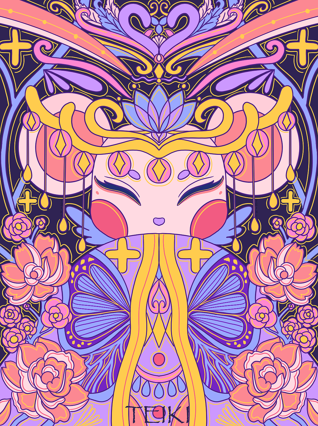 十二生肖系列插画作品_teiki啵啵-站酷zcool