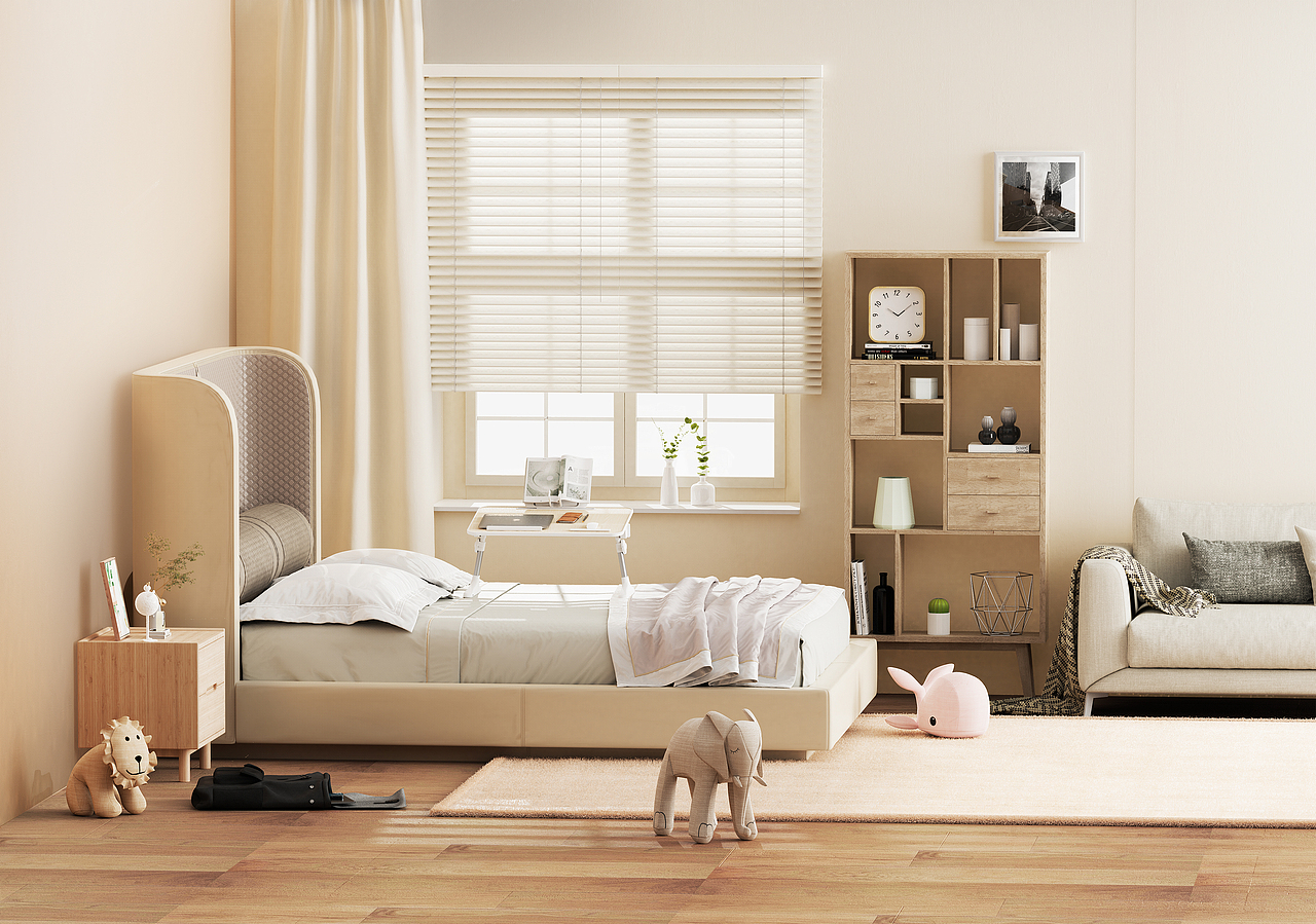 2021/12keyshot（床上折叠桌）（图ZMjgyNTQ1OTA0） - 产品 - 站酷设计师SunHhhh原创素材 - 站酷ZCOOL