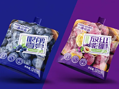 蓝莓-西梅果汁包装设计