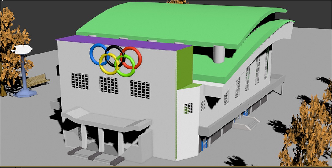 3d建模-体育馆|空间|建筑设计|随风未央_原创作品-站酷zcool