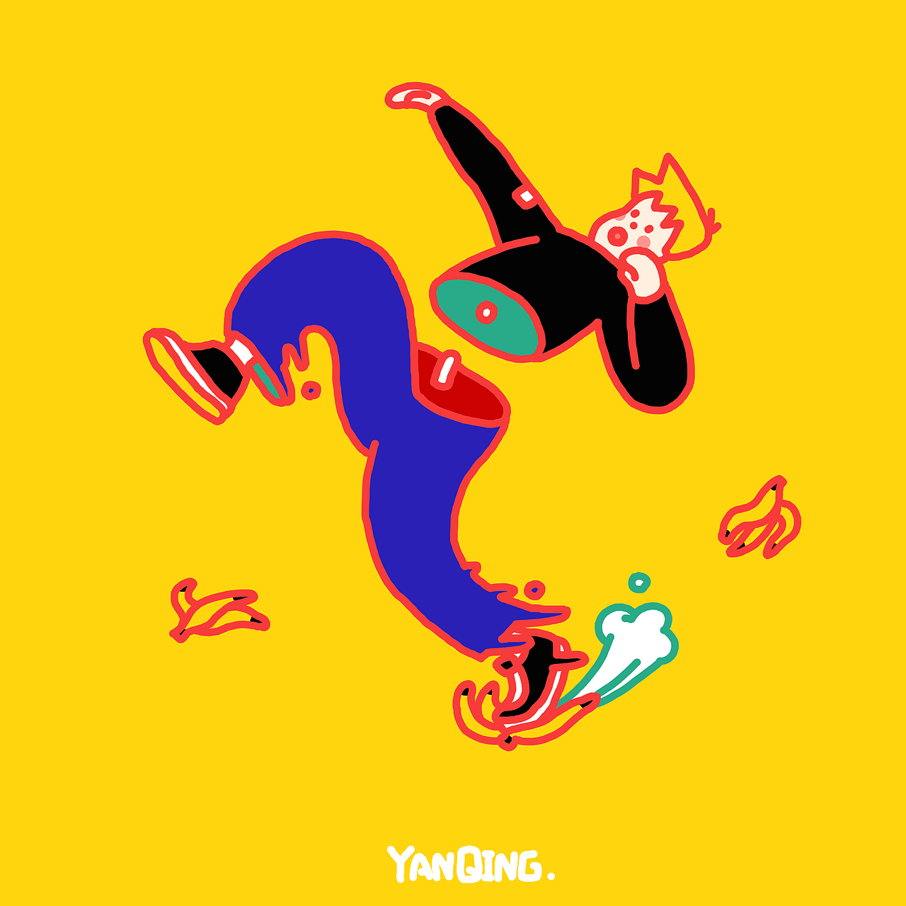 香蕉皮（图ZODc4NzIzNDg=） - 新锐潮流插画 - 站酷设计师孙彦卿原创素材 - 站酷ZCOOL