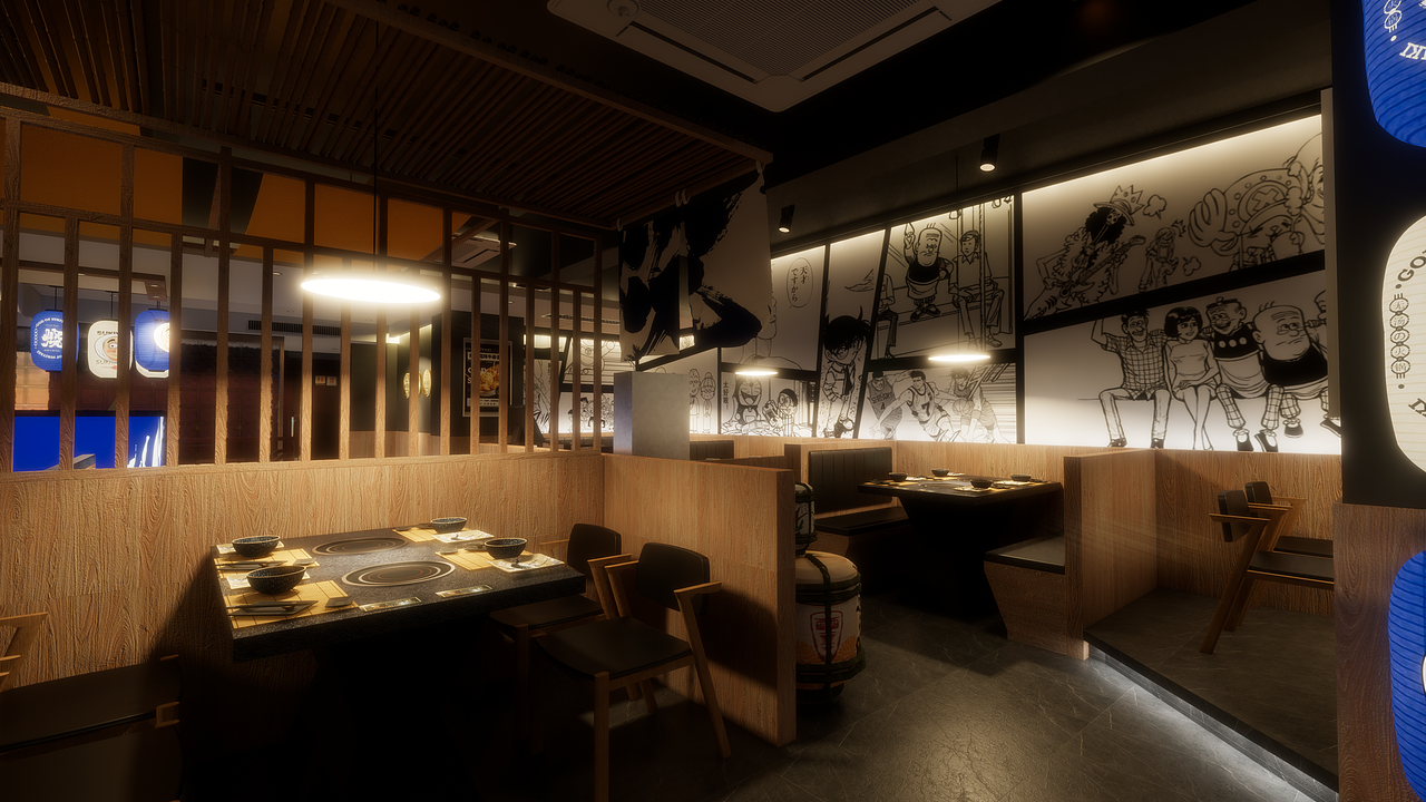 今崎烧-惠福路店（图ZMjkyOTMzMTcy） - 酒店餐饮设计 - 站酷设计师RamonDMaster原创素材 - 站酷ZCOOL