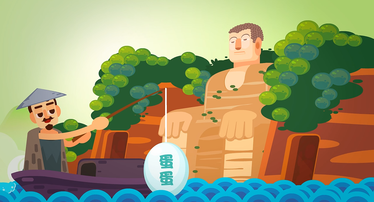 【游点趣】在水一方，坐了个佛（图ZMzE2ODk1NDg=） - 动画片 - 站酷设计师EPINUXAR原创素材 - 站酷ZCOOL